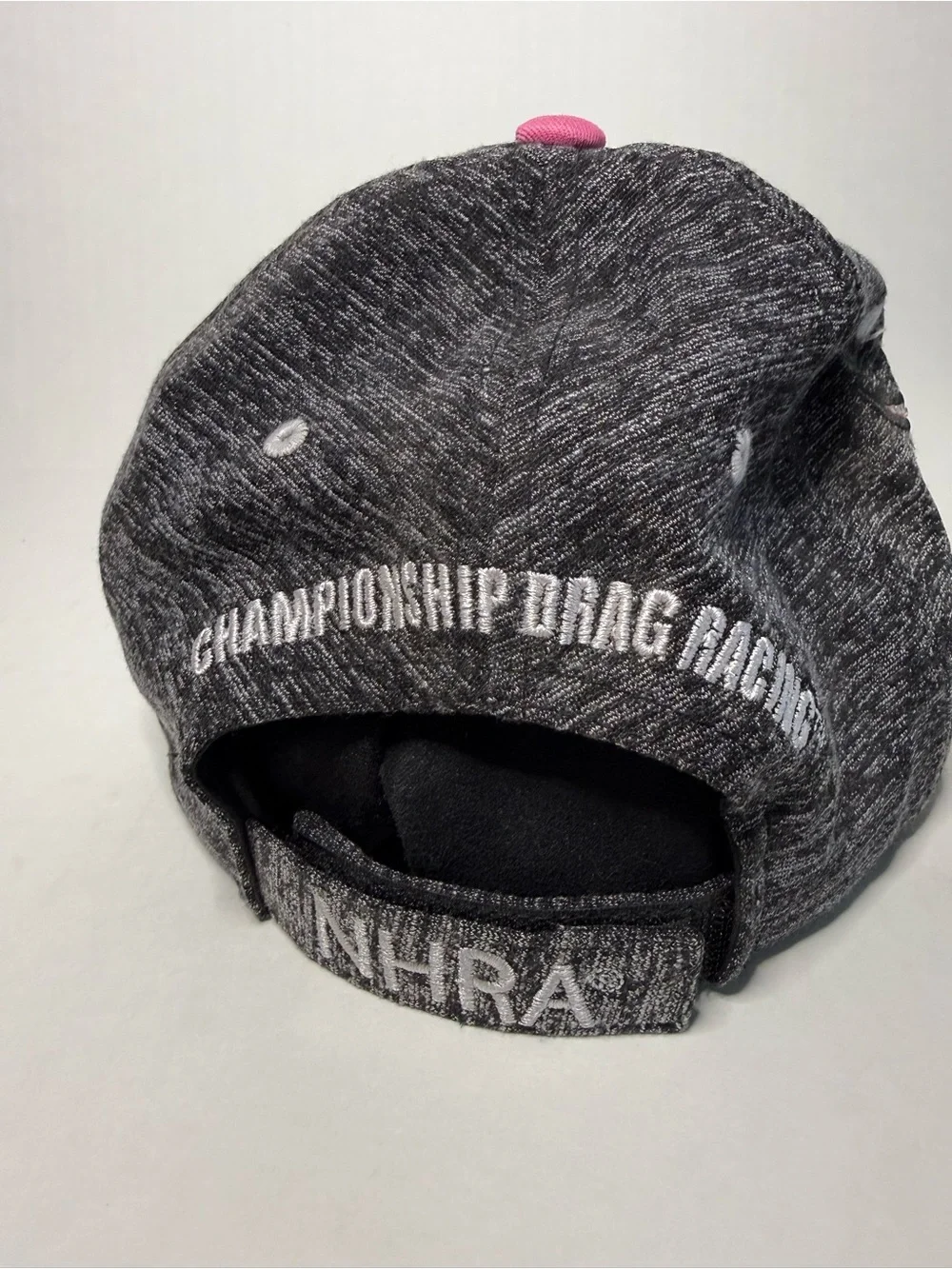 Pink & Gray Championship Drag Racing Cap